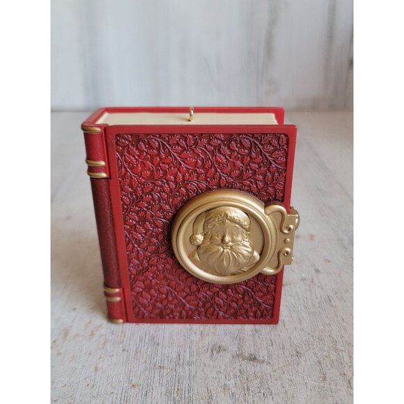 Hallmark Santa's magic storybook ornament Xmas believe - Picture 1 of 7